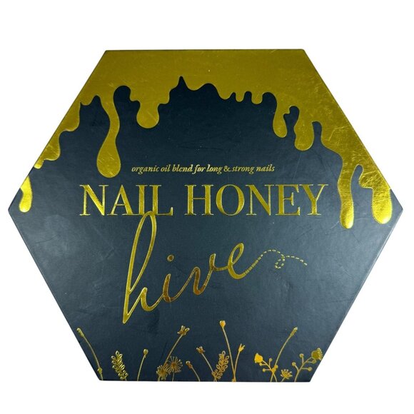 Nail Honey Hive Organic Oil Nail Care Long & Strong Nails Refillable Pen Gift - Picture 1 of 6